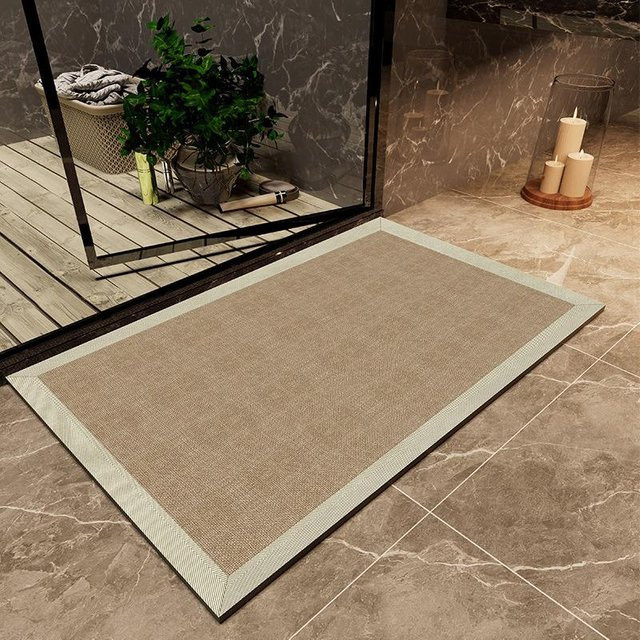 Yiran Health & Beauty Badezimmermatte mit Sisal-Textur, schnelltrocknend und wasserabsorbierend, B/T: 60 x 40 cm - Bild 1
