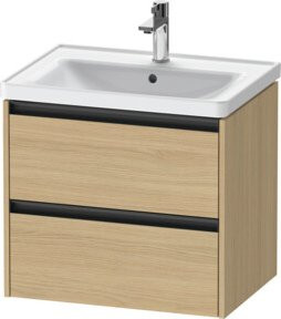 Duravit Waschtischunterschrank Ketho.2 in Ei Nat, wandhängend mit 2 Schubladen, Farbe: Beige, B/T: 63,4 x 45,5 cm - Bild 1
