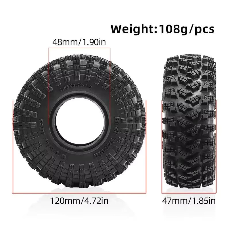 TIMEA Kletterer Reifen Haut Kletterreifen, 4-teiliges Set, Schwarz - Bild 2