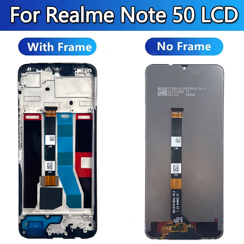 LCD-Display Touchscreen-Einheit für Realme Note 50 RMX3834 und Realme Note 60 RMX3933 in Schwarz - Bild 3