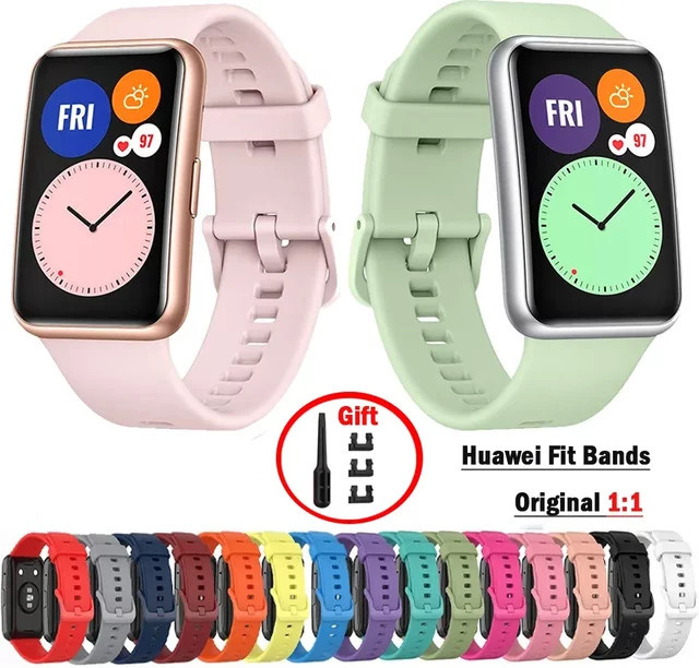 Uhrenarmband Silikon, Huawei Watch Fit, Bunt, Unisex - Bild 1