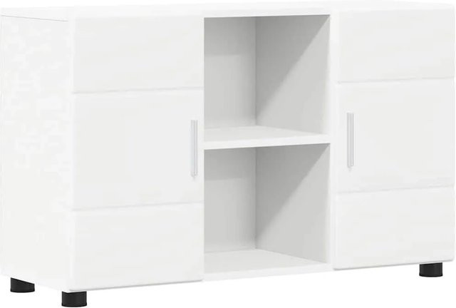 vidaXL Sideboard FLORIN Modernes Sideboard in Weiß aus Holzwerkstoff B/T/H: 88,5 x 30,5 x 55,5 cm - Bild 1