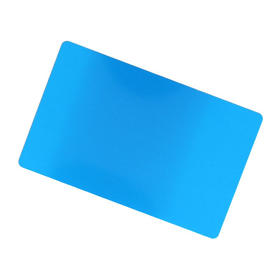 50 Stück Metall-Rohlinge für Lasermarkierung und Gravur in 5 Farben, Silber und Blau, aus Aluminium - Bild 1