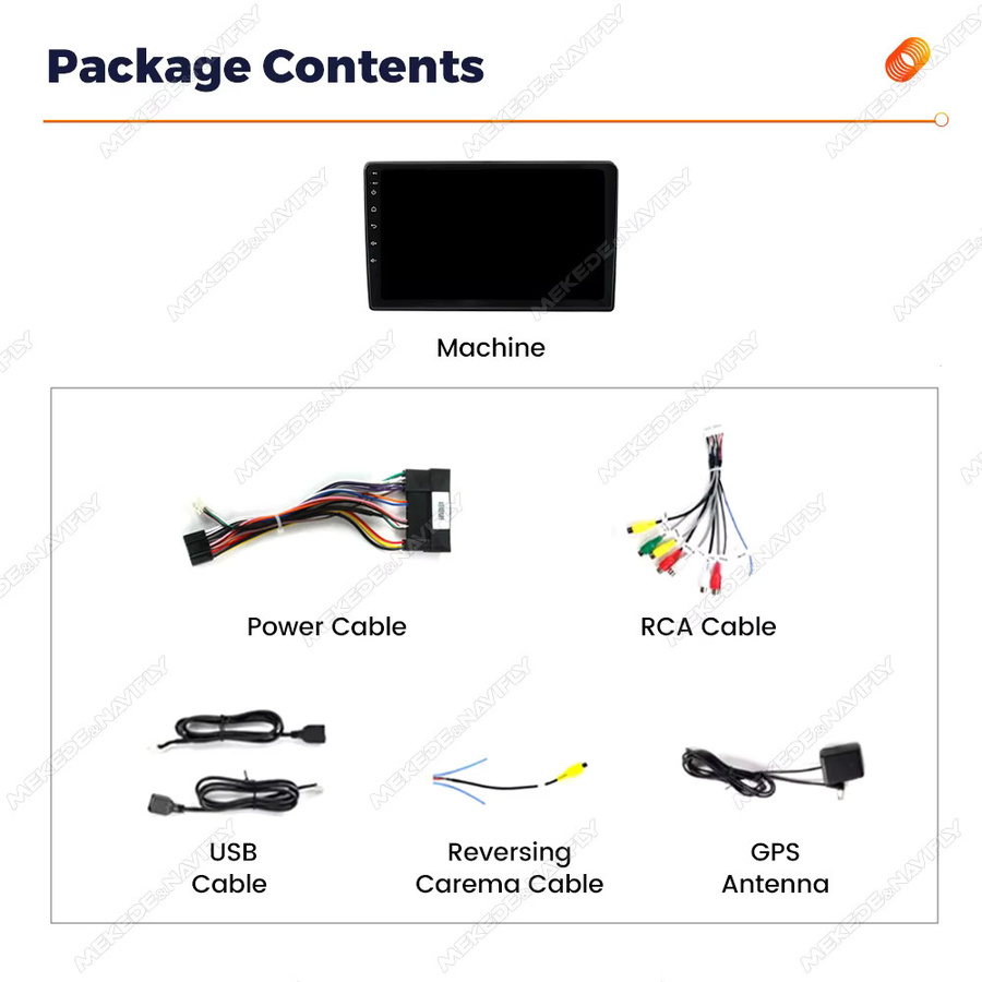 MEKEDE Android 14 Auto Radio Stereo für Hyundai i40 2011-2019 mit Carplay, GPS und Multimedia Player in Schwarz - Bild 4