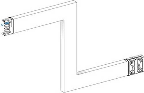Schneider Electric KSA Z-Element KSA400DZE43A Kleinverteilerzubehör, 400A, hochkant, aufwärts-abwärts, weiß - Bild 1