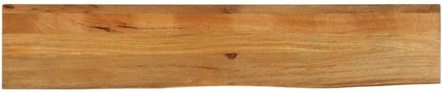vidaXL Tischplatte aus Massivholz Mango mit Baumkante, Braun, B/T/H: 180 x 30 x 2,5 cm - Bild 1
