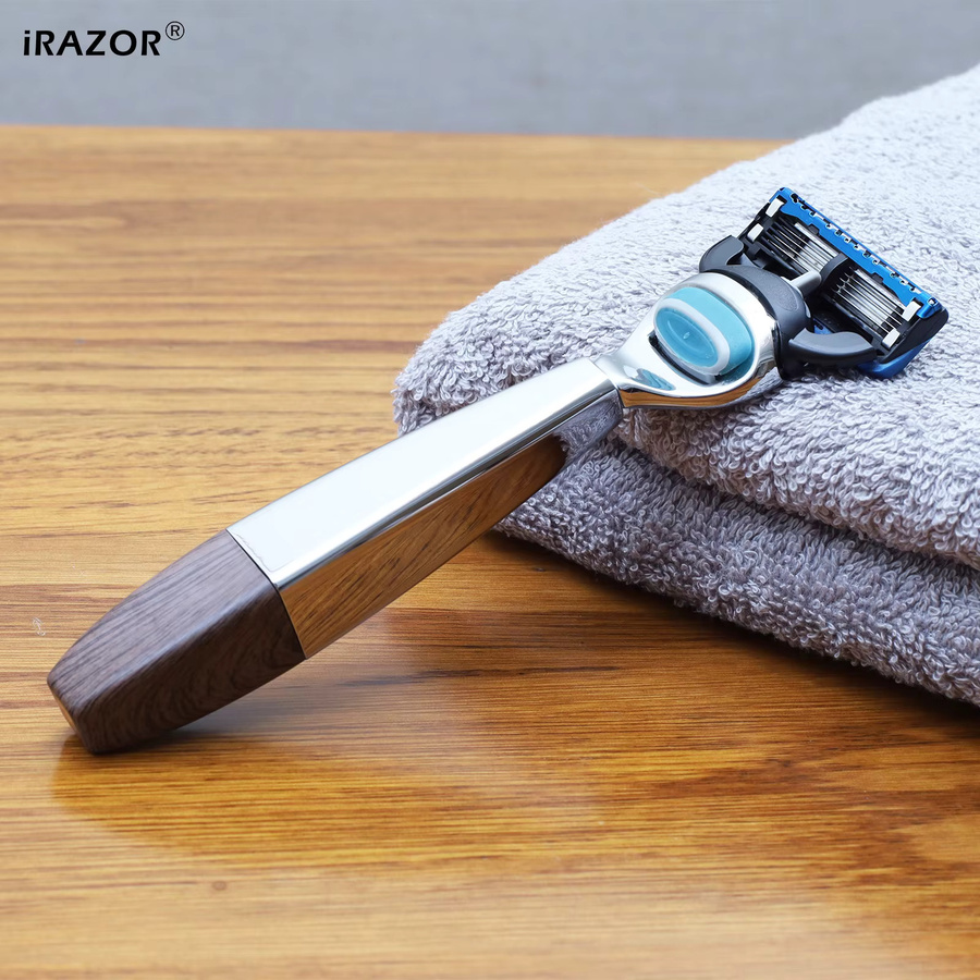 iRAZOR Herrenrasierer, manueller Sicherheitsrasierer mit 5 Klingen - Bild 3