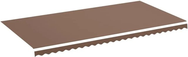DELUKE Markisenbespannung aus Polyester in Braun mit Volant, wasserabweisend und reißfest, für Markisenrahmen mit B: 600 cm, T: 300 cm - Bild 1