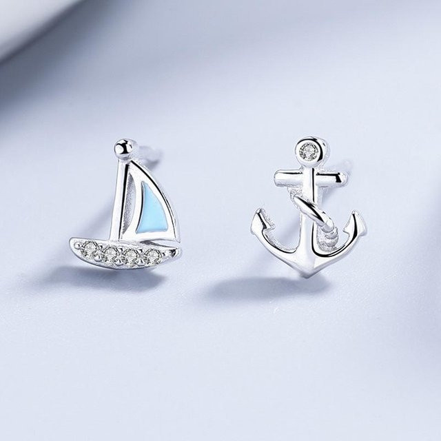 Lucky Star Jewelry Ohrstecker, 925 Silber, Zirkonia, Unisex - Bild 1