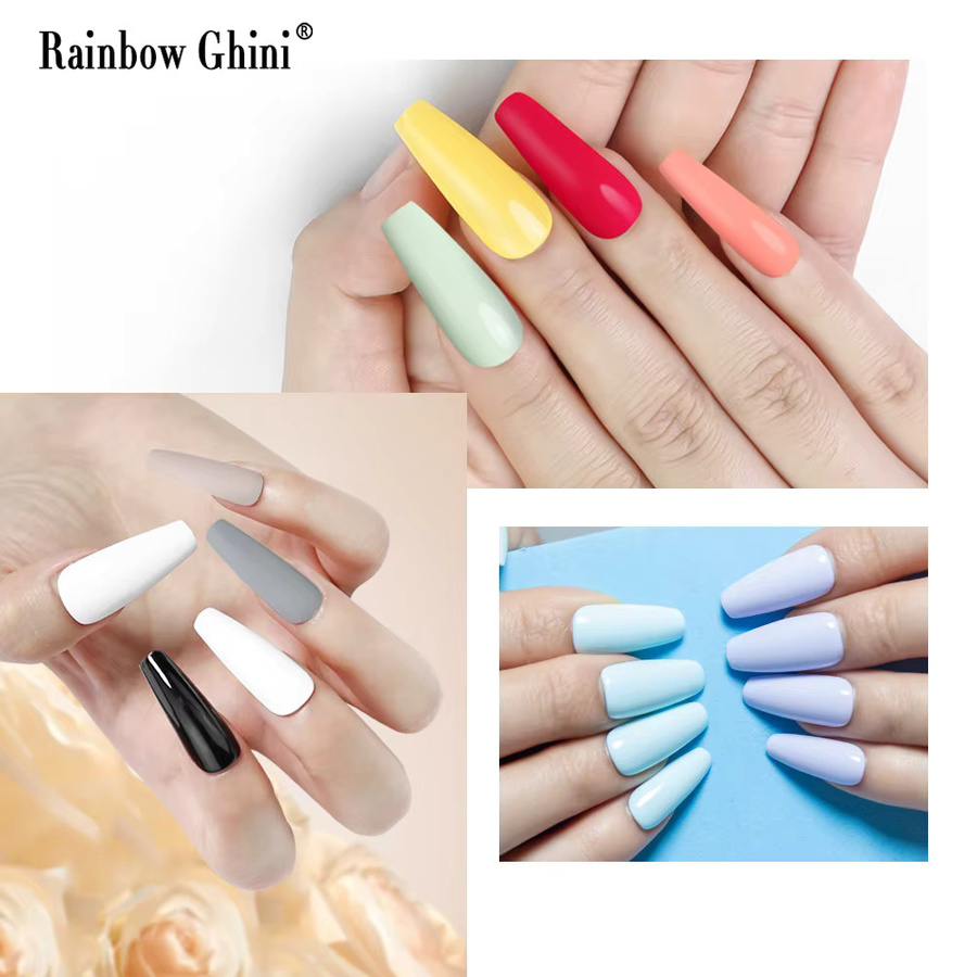 Rainbow Ghini Nagellack Set, 4 Farben, Gel, 15 ml, Glänzend - Bild 3