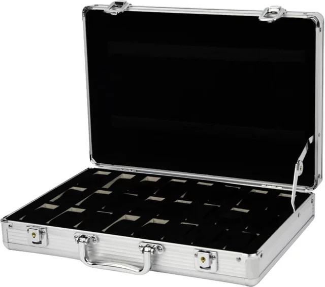 Uhrenbox Aluminiumlegierung, Silber, Unisex - Bild 1