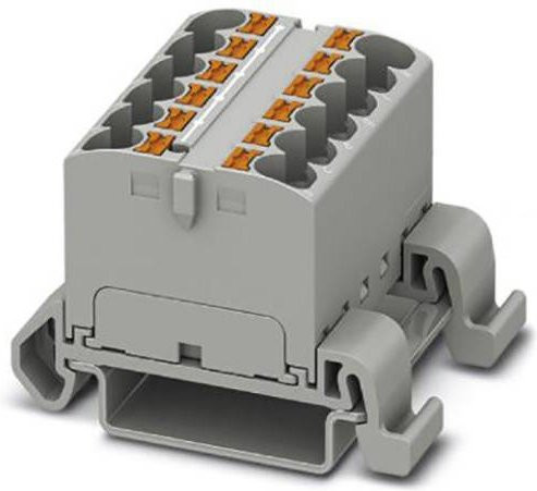 Phoenix Contact Verteilerblock 3273680 Zugfeder Grau 8 Stück - Bild 1