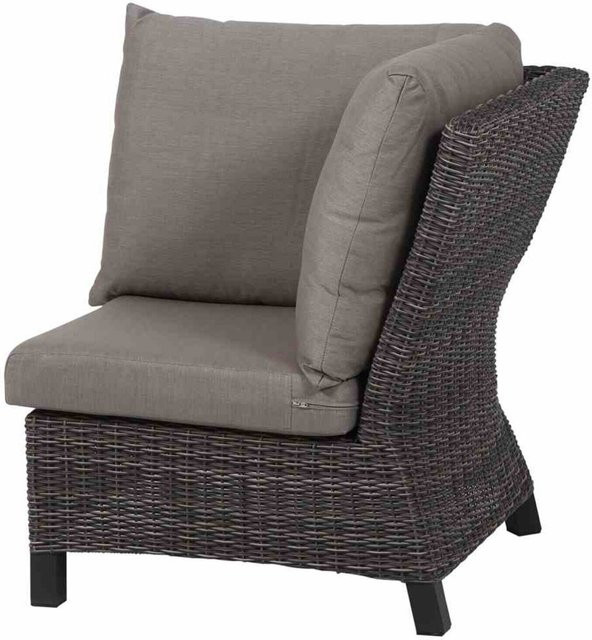 Siena Garden Corido Eckelement in Anthrazit aus Aluminium und Polyrattan, B/T/H: 83 x 83 x 88 cm - Bild 1