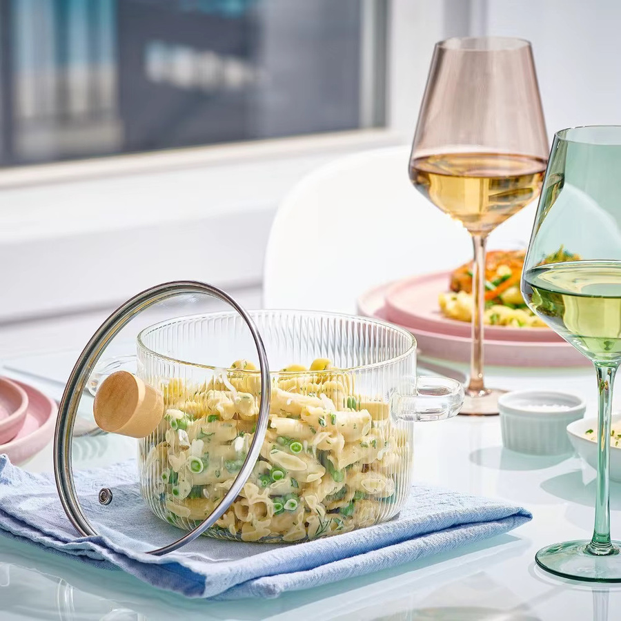 FEB.WIND Glas-Kochtopf mit Deckel, transparent, 1,6 l - Bild 2