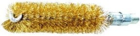 Rohrbürste Lessmann aus Messingdraht gewellt, Farbe Gold, Länge: 115 mm, Besatz-Länge: 80 mm, Durchmesser: 14 mm - Bild 1