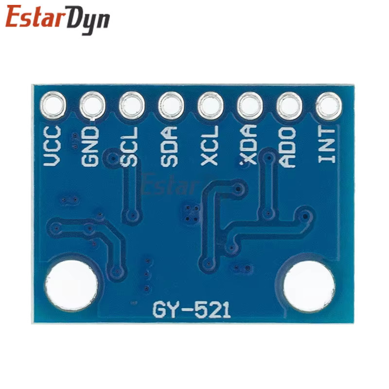 Estardyn GY-521 MPU-6050 Modul mit 3 Achsen Gyroskop und 3 Achsen Beschleunigungssensor in Blau - Bild 2