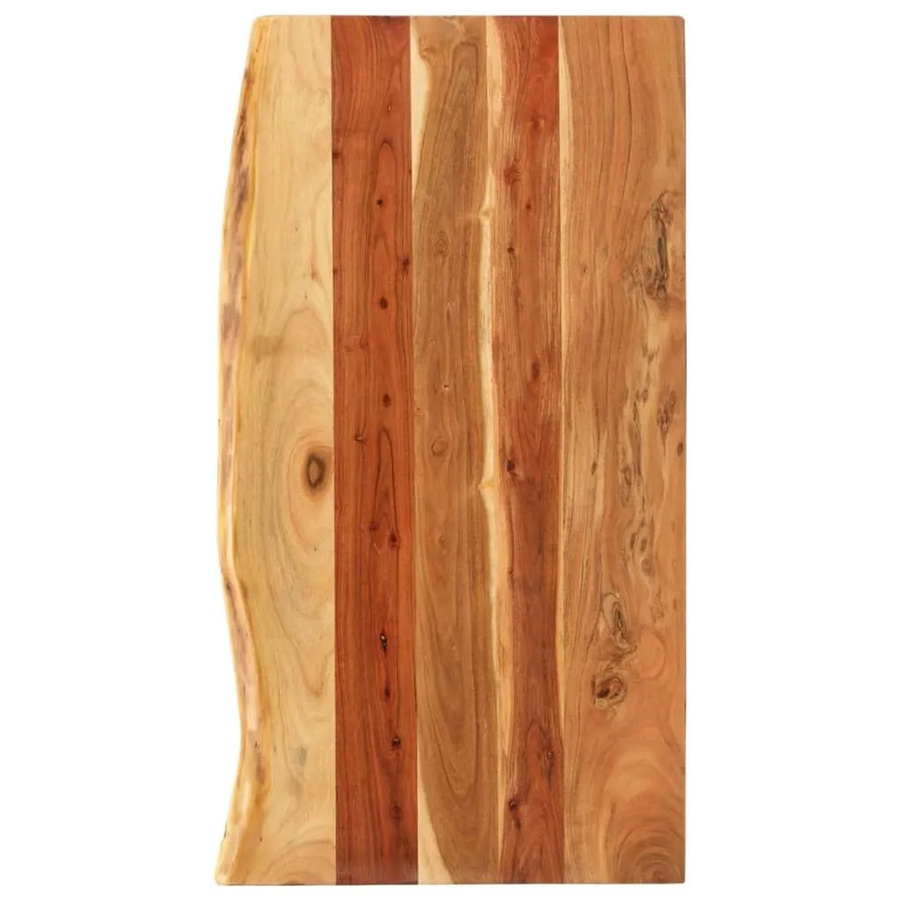 vidaXL Badezimmer-Waschtischplatte aus Massivholz Akazie in Braun, B/T/H: 100 x 52 x 2,5 cm - Bild 2