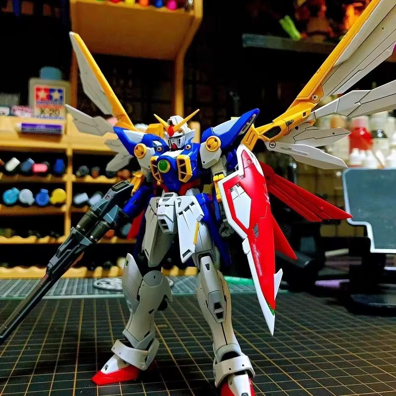 Bandai EW HG 1/144 Wing XXXG-01W Zero Type Hairless Prototyp Modellbausatz in Weiß - Bild 2