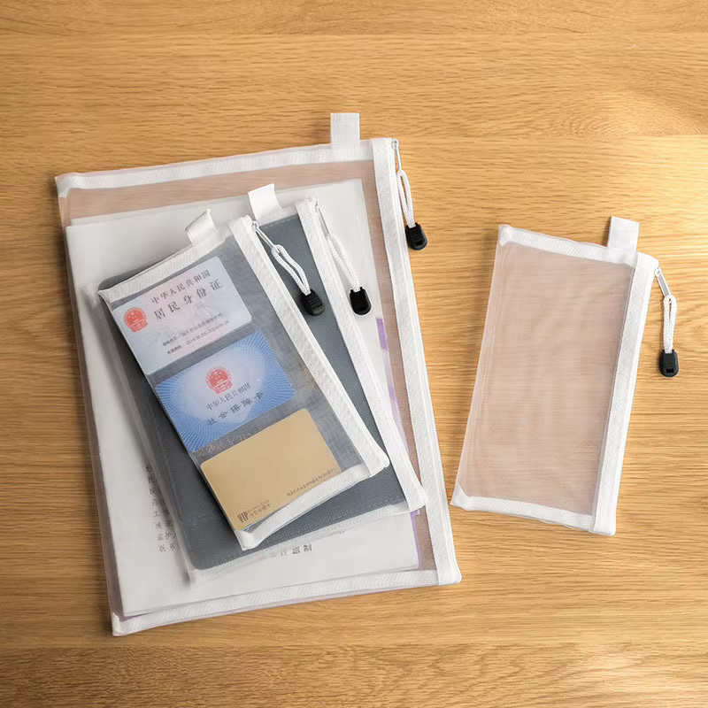 Set aus 3 wasserdichten Kosmetiktaschen mit Netz-Reißverschluss zur Organisation deiner Make-up-Utensilien und Aufbewahrungstasche für Spielzeug oder Werkzeuge - Bild 2