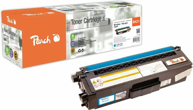 Peach B421 C Toner Cartridge Cyan für Brother Drucker, wiederaufbereitet - Bild 1