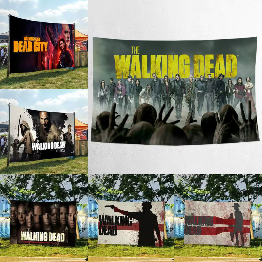 Mesuca Fotohintergrund The Walking Dead Motiv in Multicolour als wasserdichte Studio-Tapete - Bild 2