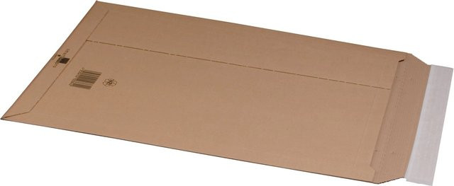 PROREGAL Versandtaschen aus Wellpappe in Braun mit Selbstklebeverschluss und Aufreißfaden, B: 50 cm, H: 33,5 cm, T: 5 cm - Bild 1