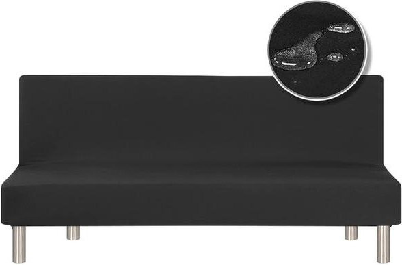 YZFZP Wasserdichter Sofa-Bettbezug ohne Armlehne in Schwarz, elastischer Stretch-Couchbezug aus Polyester, eng anliegend und rutschfest - Bild 1