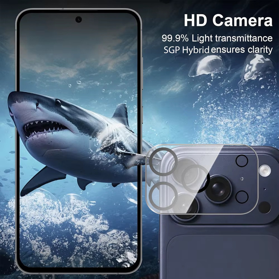 2er-Set 3D Glas-Kameraschutz für Apple iPhone 17 Pro Max, iPhone 17 Air, iPhone 16 Pro Max, iPhone 16 Pro, iPhone 16 Plus in Transparent - Bild 4