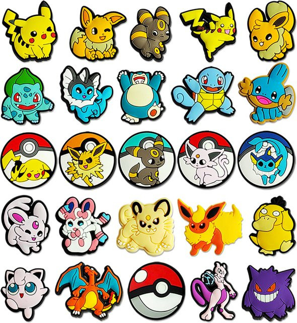 Potdemiel Schuh-Charms, Pokemon Pikachu Serie, PVC - Bild 1
