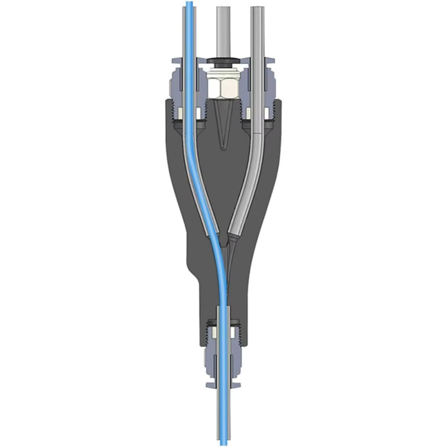 Bambu Lab 4-in-1 PTFE-Adapter für AMS-Schlauchanschluss und Filament-Zufuhrrohr, Schwarz - Bild 3