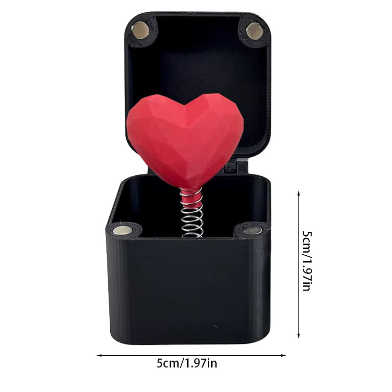 ZQNYCY 3D-Geschenkbox mit Rosenherz als Pop-up-Überraschung für Valentinstag, Geburtstag oder Hochzeit - Bild 5