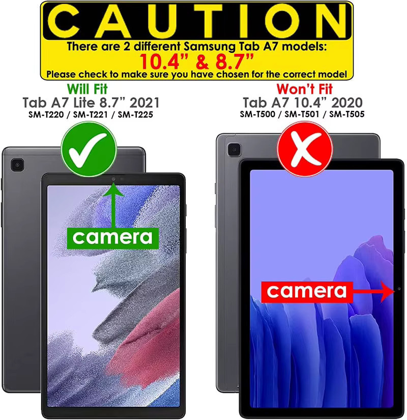 Samsung Galaxy Tab A7 Lite SM-T225 T220 Display Schutzfolie Transparent 8,7 Zoll Anti-Scratch 9H Härte - Bild 3