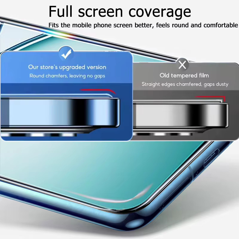 Gehärtetes Glas Display Schutzfolie für Realme 15T 15x 15 Lite 12x 12 14x Pro 14 14T Note 60 70T Narzo 70 Pro 70x Turbo N61 in Schwarz und Transparent - Bild 3