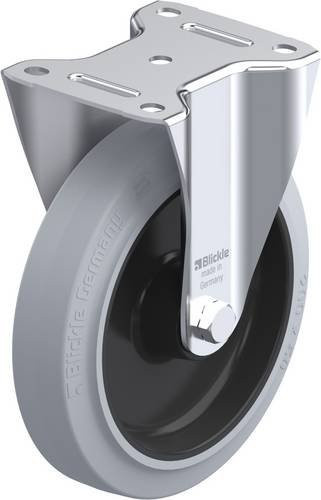 Blickle Bockrolle B-POEV 200R-SG in Schwarz, Blau oder Grau mit 200 mm Rad-Durchmesser und 400 kg Tragfähigkeit - Bild 1