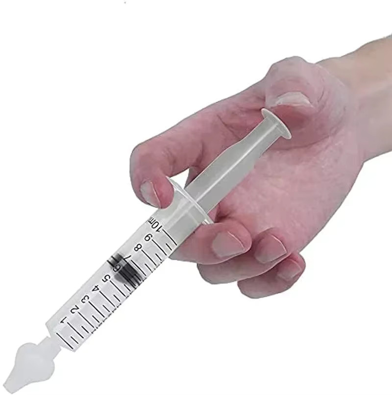 YUXING Baby Nasensauger Spritze zur Nasenreinigung für Kinder, 10 ml, Blau und Orange - Bild 3