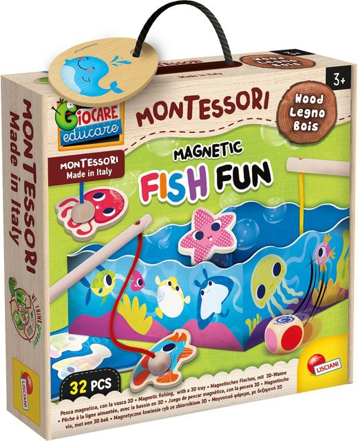 Lisciani Montessori Magnetic Fish Fun, Magnetfischen Lernspiel, ab 3 Jahre - Bild 1