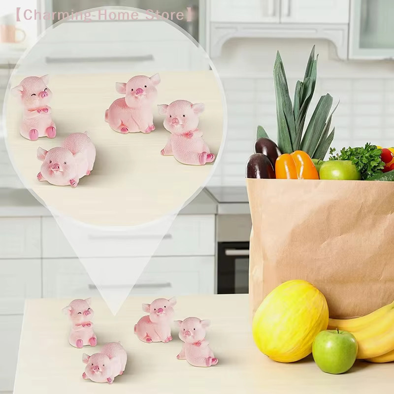 SHIDWJ Peppa Pig Rosa Schwein, Tier Puppe, 8-teiliges Set - Bild 2