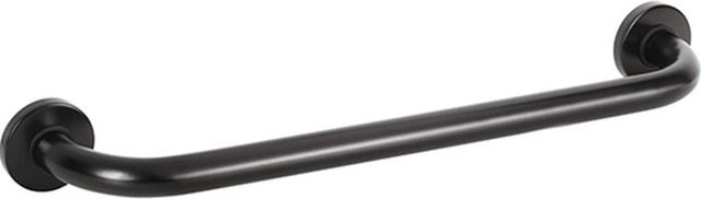 Brillantbad BELP Haltegriff für Bad und WC in Schwarz, Winkelform mit rutschfestem Griff, B/T/H: 68,0 x 10,6 x 8,0 cm, 120 kg Traglast - Bild 1