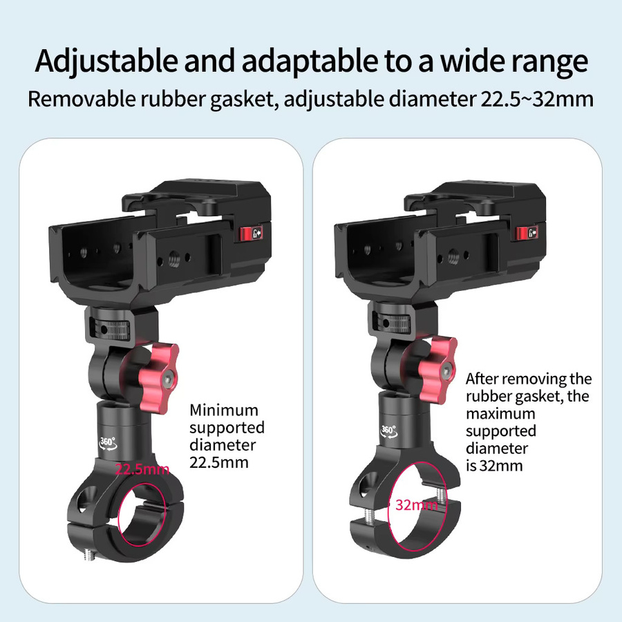 DJI Osmo Pocket 3 Griffkäfighalterung mit Schnellspanner, Schutzrahmen und Autohalterung in Schwarz - Bild 7