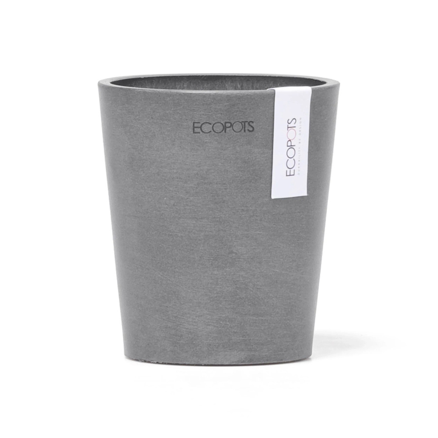 Ecopots Pflanztopf Morinda Grau Höhe: 12,4 cm, Breite: 11 cm - Bild 2