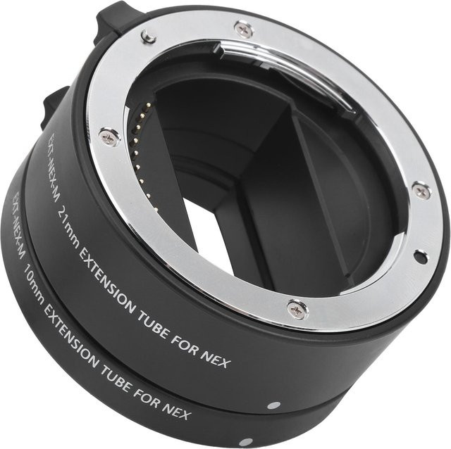 Mcoplus Makro Autofokus Nahaufnahmeadapterring 10mm und 21mm für Sony E-Mount, Schwarz - Bild 1