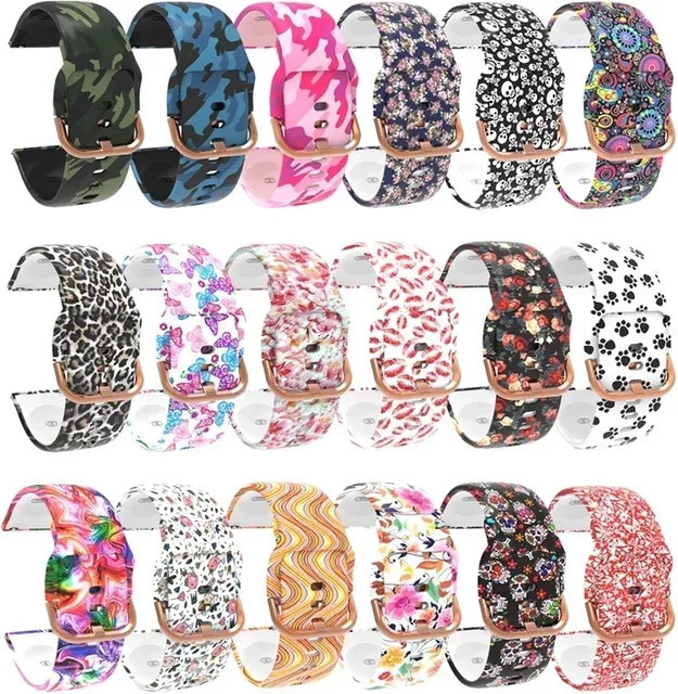 Uhrenarmband Silikon, Bunt, Unisex, 20 mm/22 mm - Bild 1
