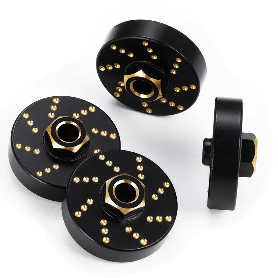 YEAHRUN Messing Gegengewicht Rad Sechskantnabenadapter, 4-teiliges Set, 1:18 - Bild 3