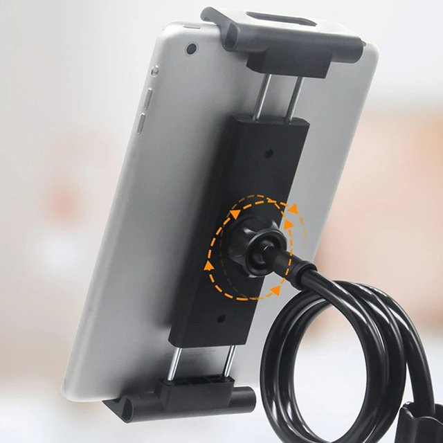 SD&HI Tablet-Clip mit Stativhalterung und fester Basis für mobile Übertragungen, Schwarz - Bild 1