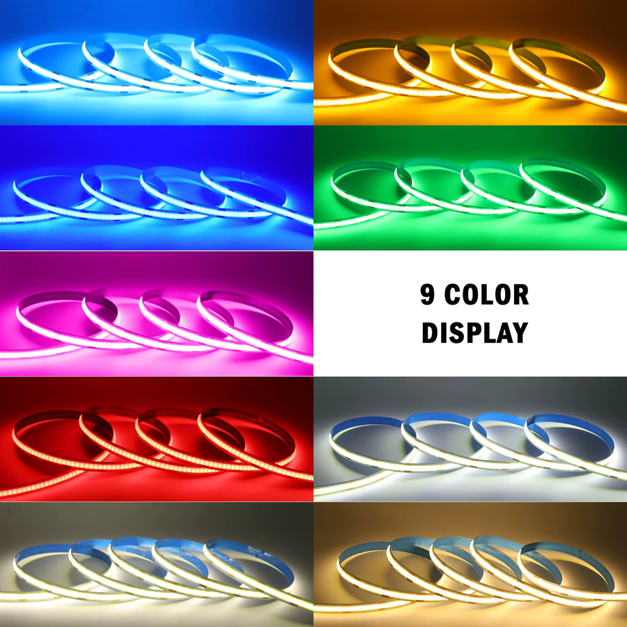 XUNATA COB LED-Streifen mit USB-Anschluss und Bewegungssensor, RGB Multicolour, 5V, 320 LEDs/m, flexibles Klebeband für Raumdekoration - Bild 2