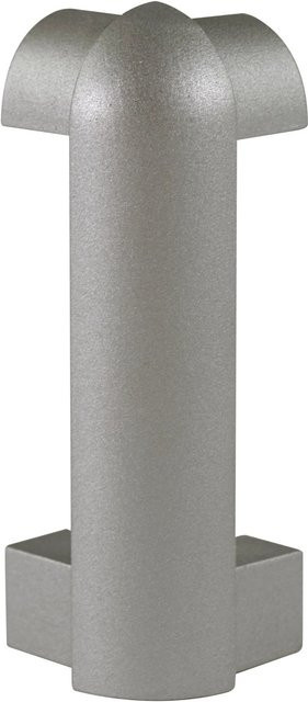 Fuchs Design Sockelleiste Außenecke aus Aluminium in Silber Matt, Höhe: 7 cm - Bild 1
