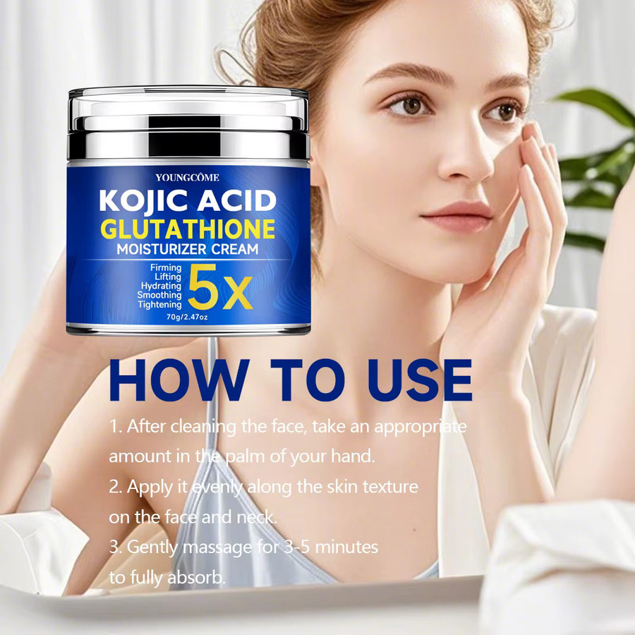 YOUNGCOME Gesichtscreme mit Kojisäure und Glutathion, Reife Haut - Bild 6