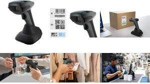 Safescan 350-BT kabelloser 1D/2D Barcode-Scanner mit Bluetooth 5.0 und USB-C in Schwarz/Grau - Bild 1