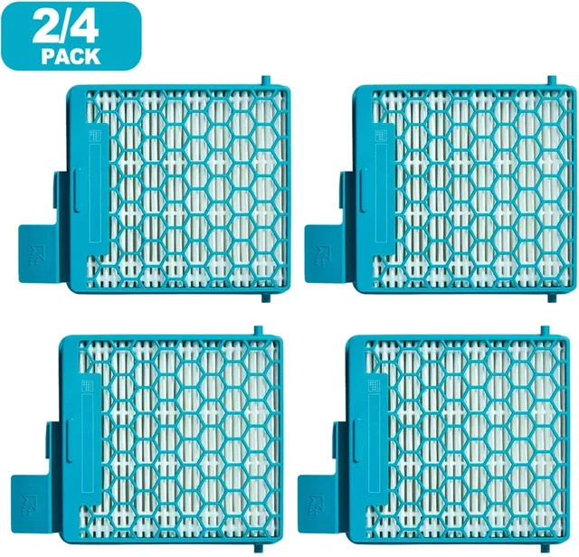 HEPA Air Clean Ersatzfilter für Miele Boost CX1 Staubsauger, 2 oder 4 Stück, Farbe: Türkis - Bild 1