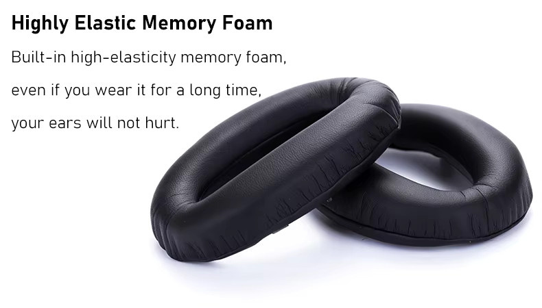 Premium Ersatz-Ohrpolster für Sony WH-1000XM3 Over-Ear Kopfhörer, weiche Schaumstoffkissen in Schwarz oder Silber - Bild 4